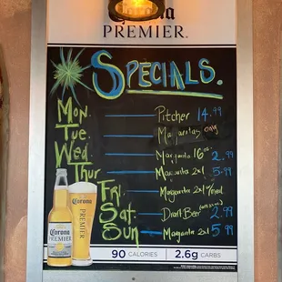 Weekly specials