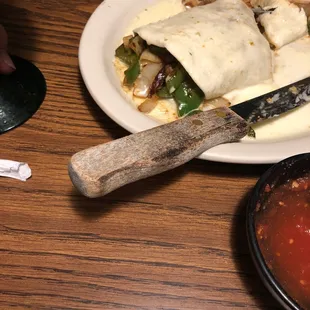 Mega steak fajita burrito