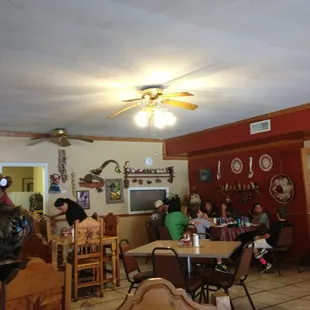 people eating in a restaurant