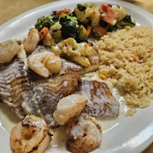 grilled fish, food