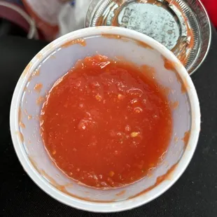 Canned salsa. Nothing was even good at all. All bad