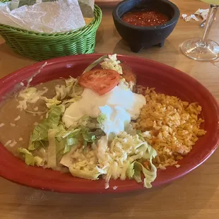 a plate of food