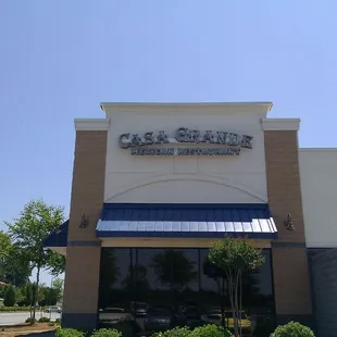 the front of the building