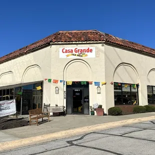 Restaurant Exterior with Enclosed Patio
