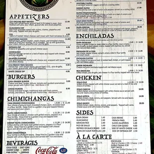 Menu (1 of 2)