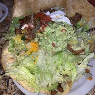 Carne asada concha salad