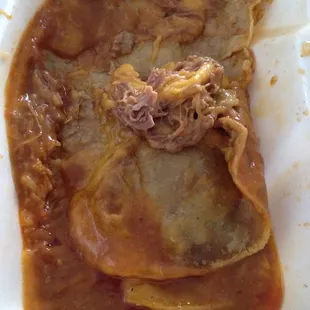 Shredded Beef Enchilada