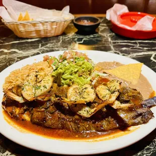 a plate of food on a table