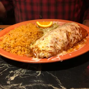 Shrimp burrito