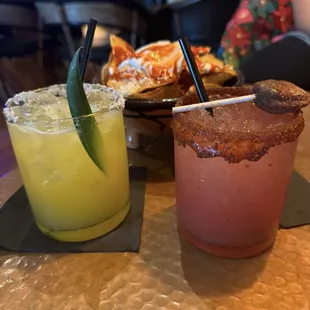 Margarita and corazon de melon