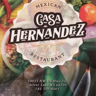 a sign for the restaurant