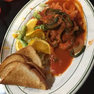 Lunch menu Pescado Veracruz