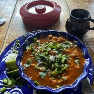 Menudo and cafe de la olla