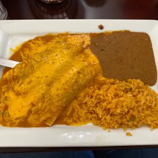Enchilada plate