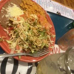 Chicken Chalupa and beans after I dug into it