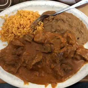 Carne Guisada Plate