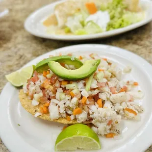 Tostada de Ceviche de Pescado (Fish Ceviche Tostada)