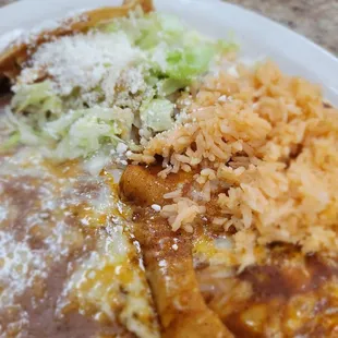 Enchilada &amp; taco plate