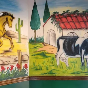 Entrance mural