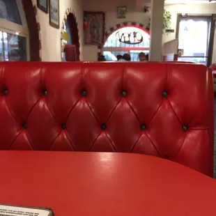 Booths and inside decor