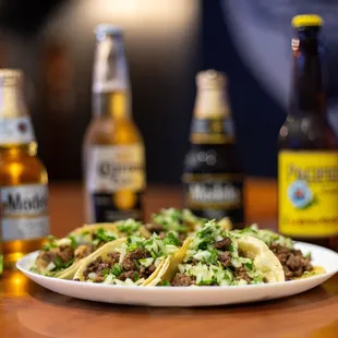 Taco Tuesday with their beer selection