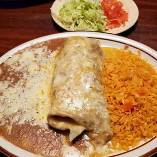 Green pork verde burrito best Mexican food, I just ate here yesterday