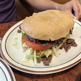 Carne asada torta.