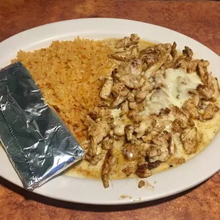 Pollo con queso