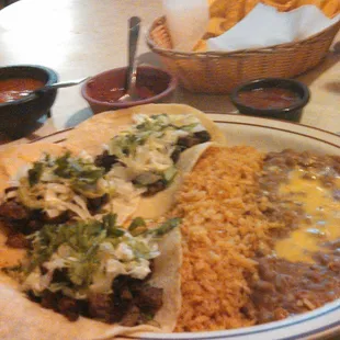 carne asada taco dinner-so so good