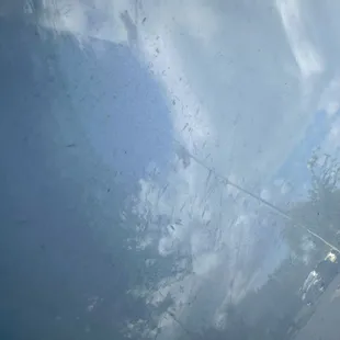 Deep scratches and scuffs all over rear driver-side quarter panel.