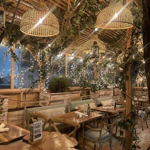 the interior of the restaurant