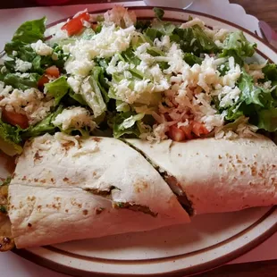 Chicken wrap, lunch special