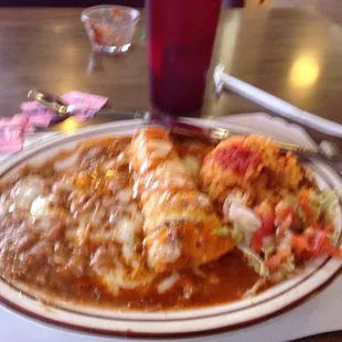 Chicken Enchilada meal