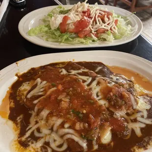 Vegetarian ensalada with salad to add.. must do if you don't eat meat