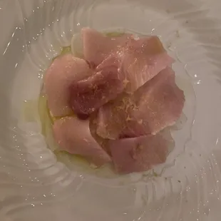 Hamachi crudo