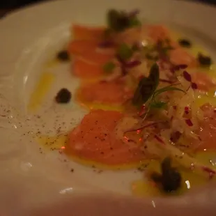 Salmon crudo