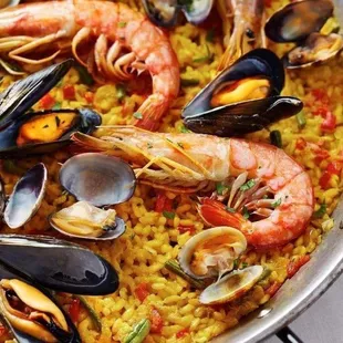 paella, food