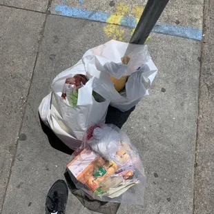 Took 3 buses home with these bags