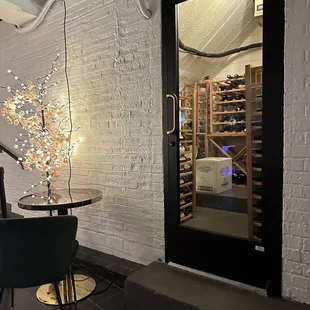 Casa Luna: wine cellar view