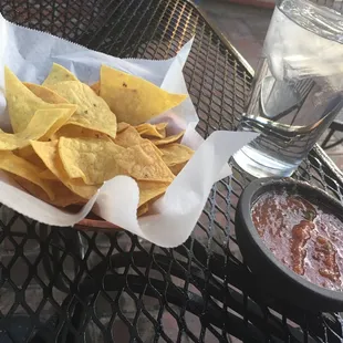 Chips &amp; salsa tells you a lot about a Mexican restaurant - &amp; boys is their salsa is addictively spicy! Wooo