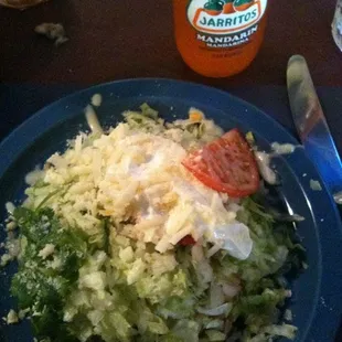 Chicken tostada+ jarritos= :D