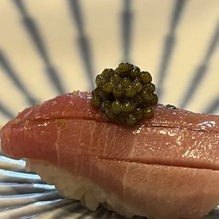 Fatty tuna with caviar