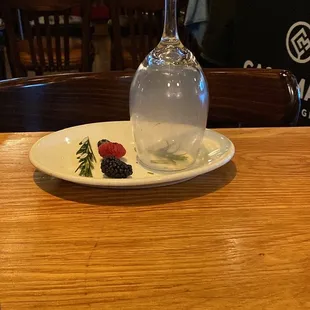 Prepping my Berry Gin... it was a cool little show watching the drinks being made.