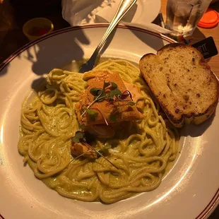 Super good!!! Their green spaghetti