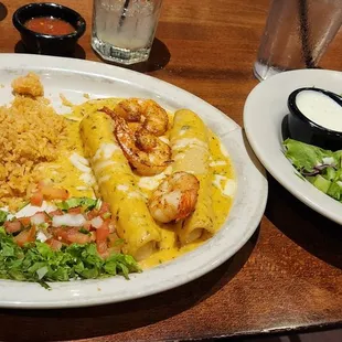 Shrimp Enchiladas