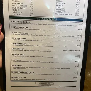 Dinner Menu 2024
