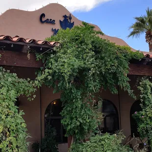 the front of the restaurant