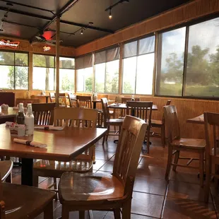 Ample and open seating in the back.