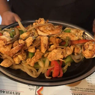 Chicken and Shrimp Fajita