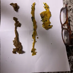 Huge chunk of gristle ( meat?) and cheese that wouldn't melt